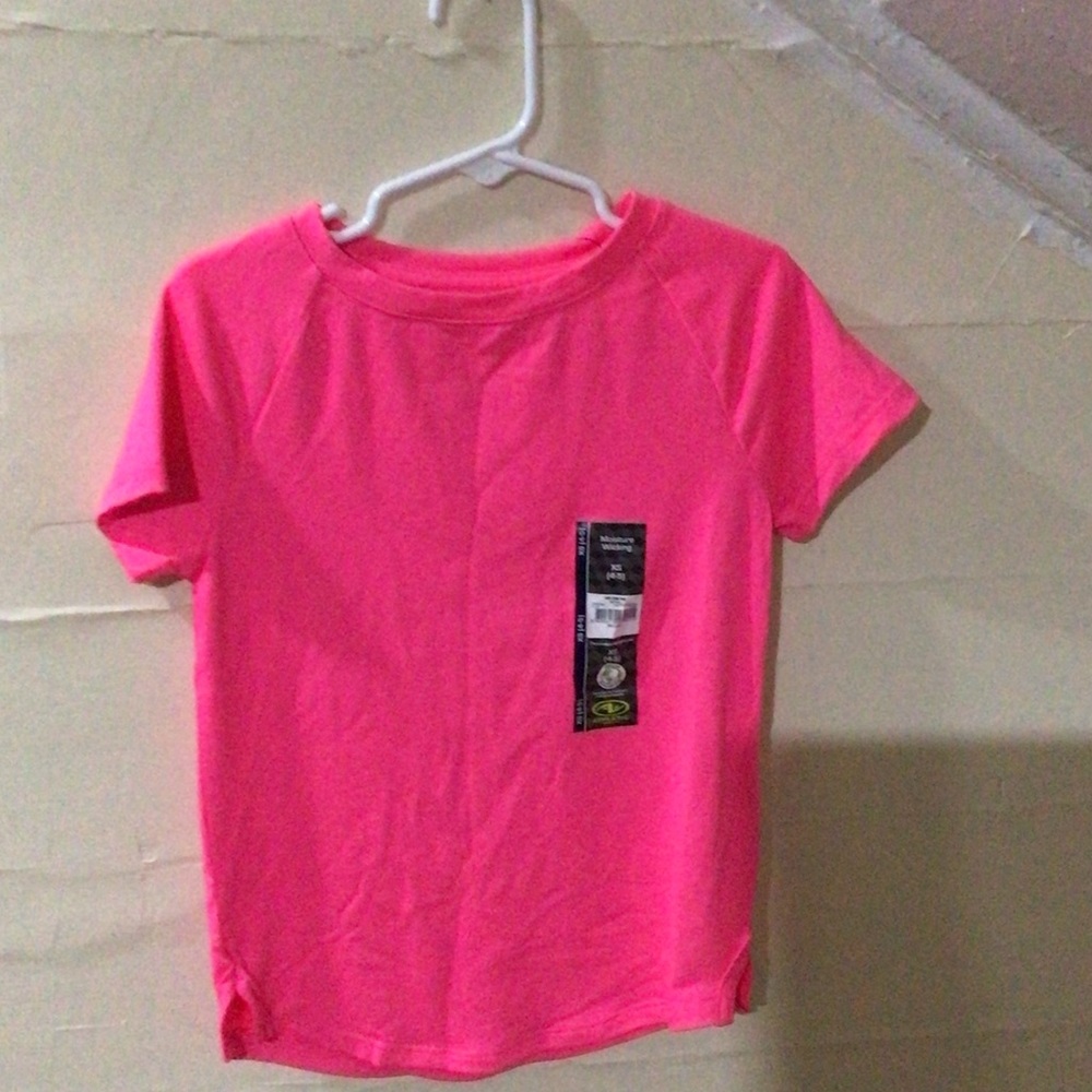 Athletic Works Hot Pink Kids' Short Sleeve Tee